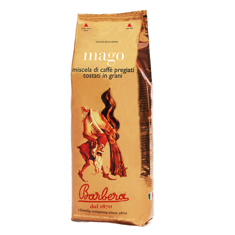Mago Caffè in Grani 7 Origini - Aromatico Intenso Fruttato Miscela 7 Tipi di Caffè - 1kg